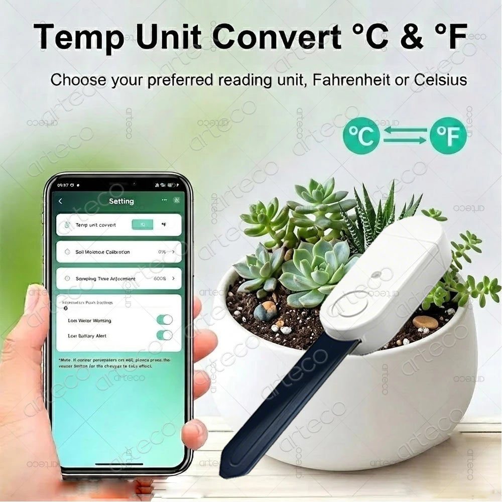 Zigbee Soil Moisture Sensor Temperature Humidity Meter Fertility Lux Light Tester for Tuya Smart Life Zigbee2Mqtt Home Assistant