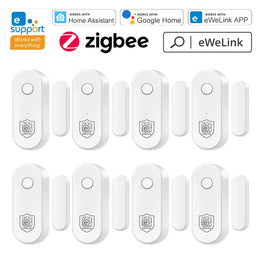 Smart Home Zigbee Door Sensor Window Open Closed Detector Security Alarm Ewelink APP Control Work with Hub Support Alexa Google