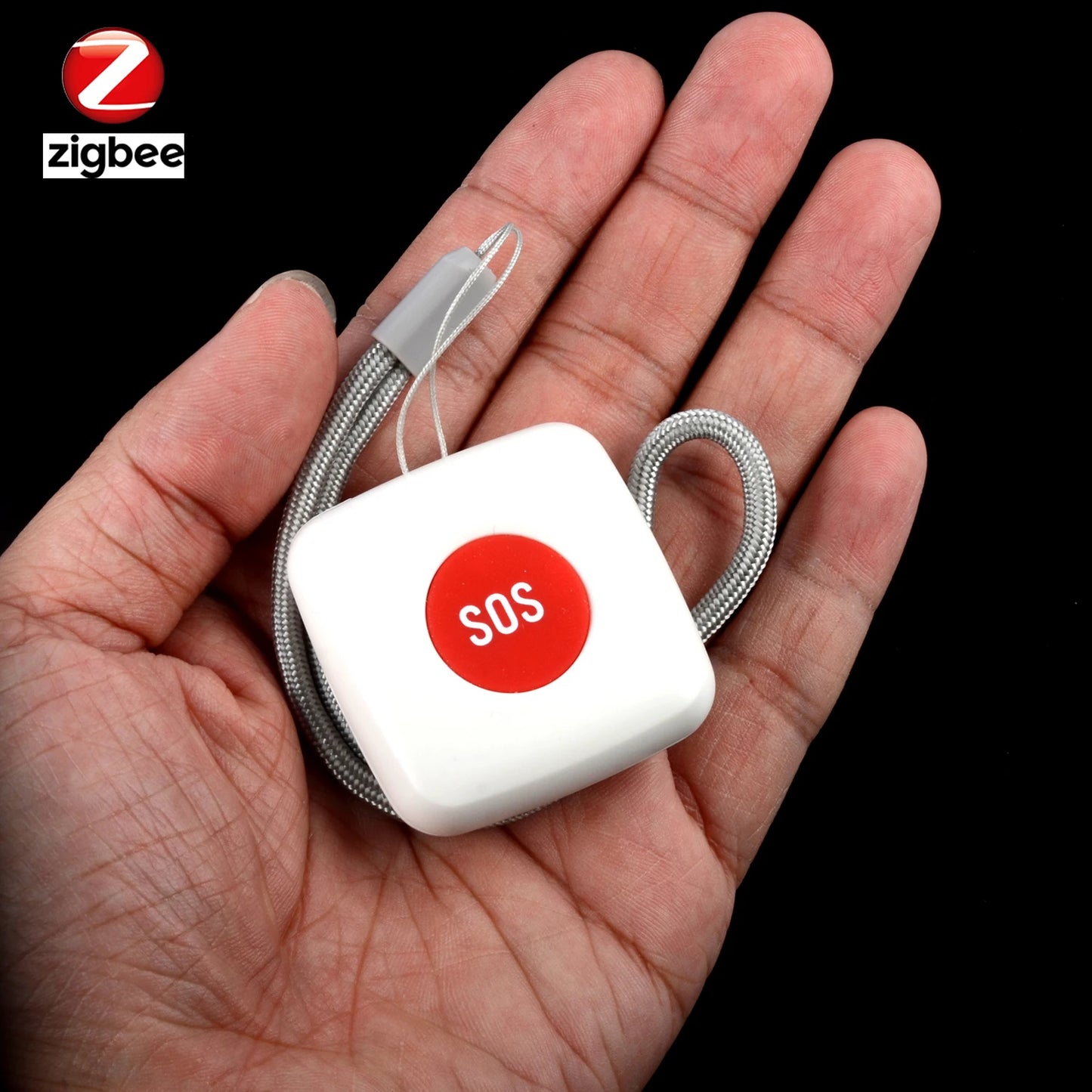 TUYA Zigbee SOS Button Sensor Alarm Elderly Emergency Help Alarm Switch Work with Tuya Zigbee Hub Smartlife App