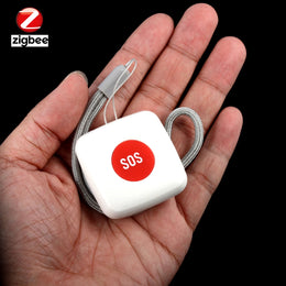 TUYA Zigbee SOS Button Sensor Alarm Elderly Emergency Help Alarm Switch Work with Tuya Zigbee Hub Smartlife App