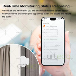 Zigbee Door Window Sensor Open Close Detector Smart Home Security Alarm Burglar Door Sensor Works with Alexa Home Assistant Z2M