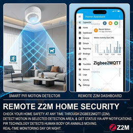 Zigbee 3.0 Smart PIR Motion Detector Optional Light Intensity Vibration Sensor Security Alarm System Support Home Assistant Z2M