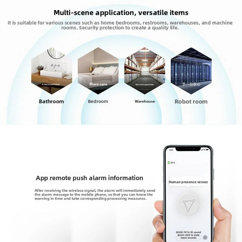 【Tuya Zigbee】Smart Motion Sensor| Human Presence Detection| App Timer Control| Wifi Infrared Sensor for Smart Home
