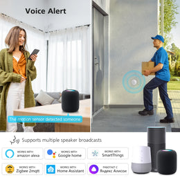 Zigbee Smart PIR Motion Sensor Tuya Wifi Human Body Induction Detector Work with Google Home Alexa Need Zigbee Gateway