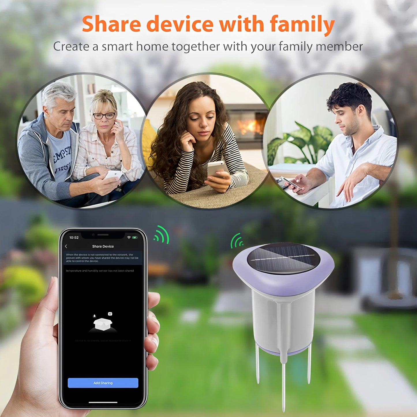 Tuya Smart Zigbee Solar Soil Sensor Temperature and Humidity Meter Thermo Hygrometer Home Garden Automation Irrigation Detector