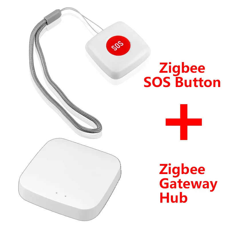 Revolutionize Your Home Security with the Tuya Smart Home Zigbee Emergency Button Alarm System - Instant One-Click Emergency Response!