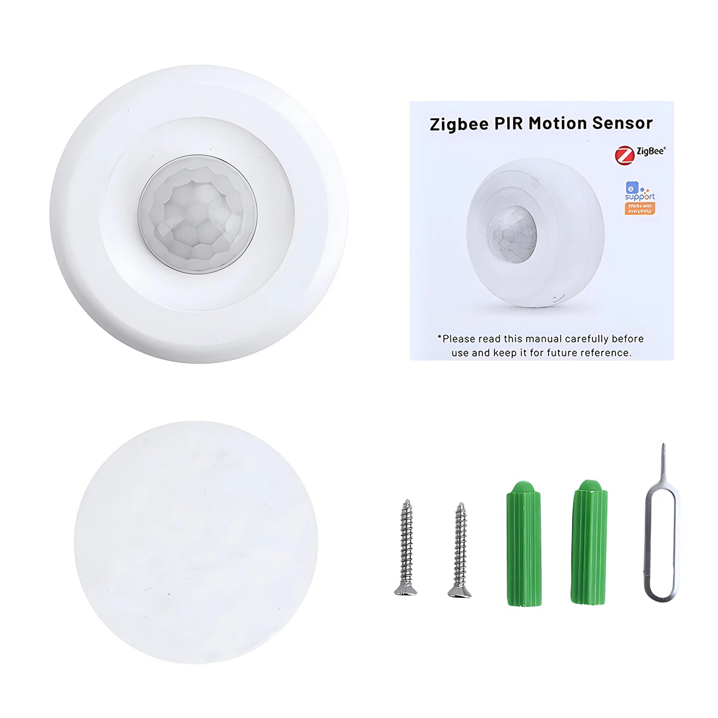 Ewelink Zigbee PIR Motion Detection Sensor Smart Home Zigbee Human Infrared Sensor Security Alarm Work with Alexa Google Home