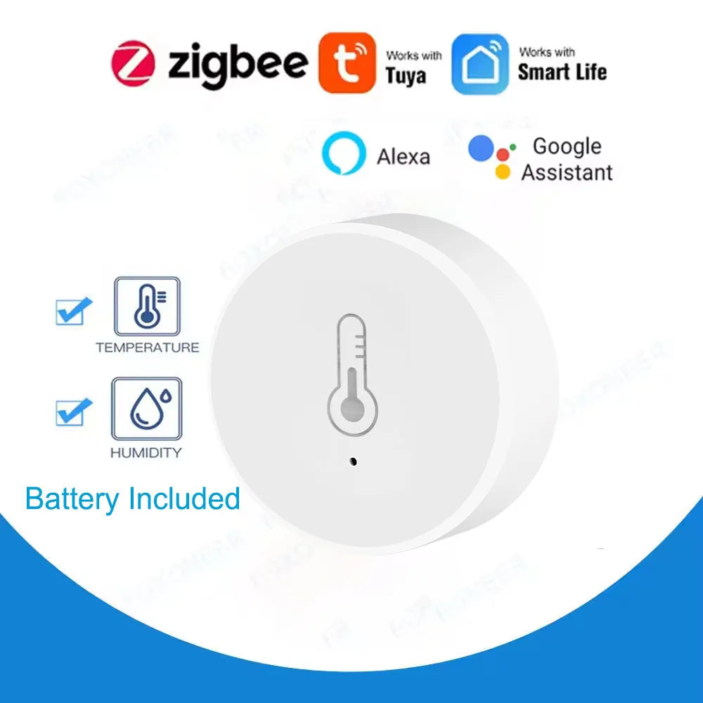 Revolutionize Your Home with the Tuya Zigbee Smart Temperature and Humidity Sensor – Effortless Monitoring with Alexa and Google Home Compatibility