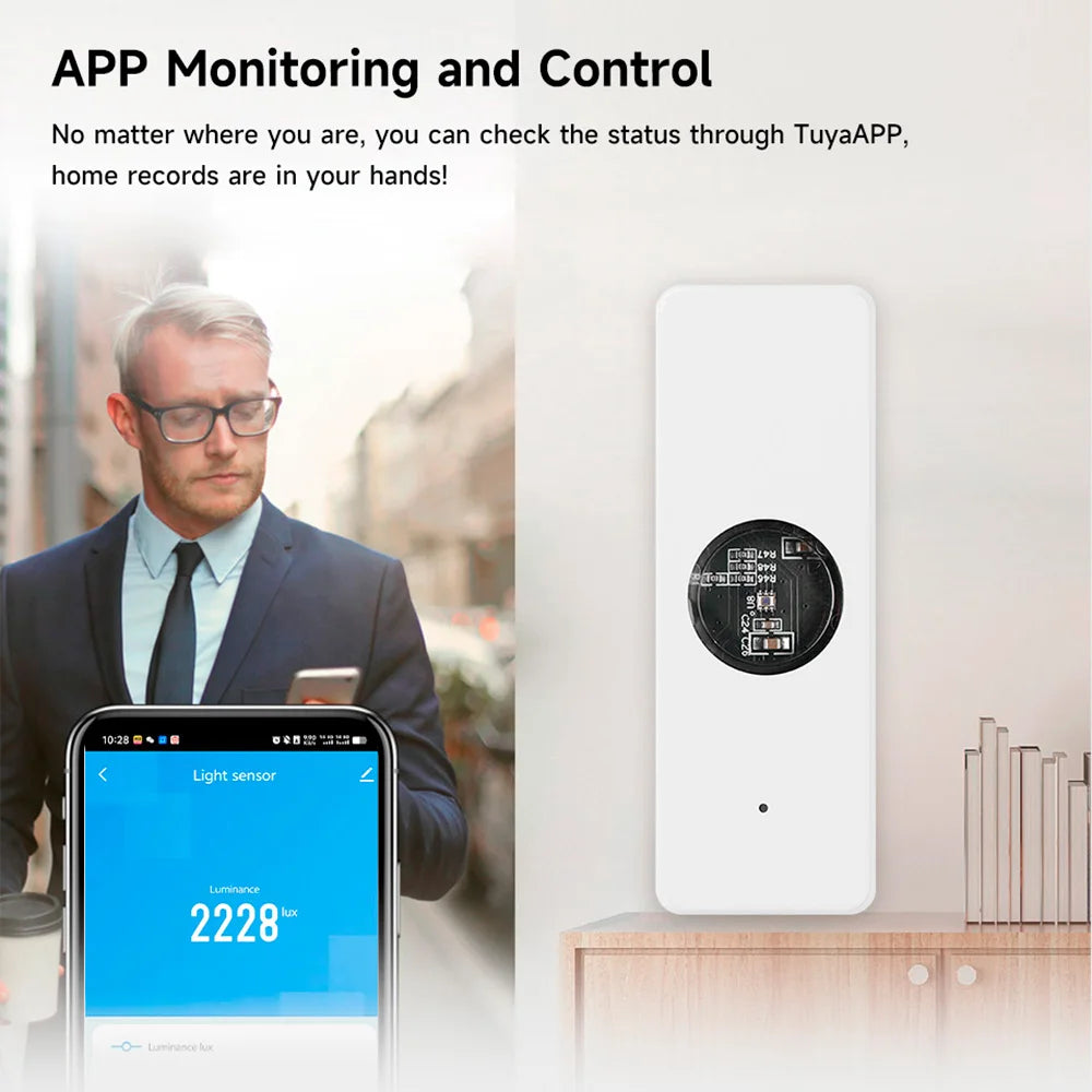 Zigbee Tuya Luminance Detector Light Brightness High Precision Illuminance Sensor Smart Life Alexa Google Assistant Supported