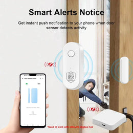 Smart Home Zigbee Door Sensor Window Open Closed Detector Security Alarm Ewelink APP Control Work with Hub Support Alexa Google