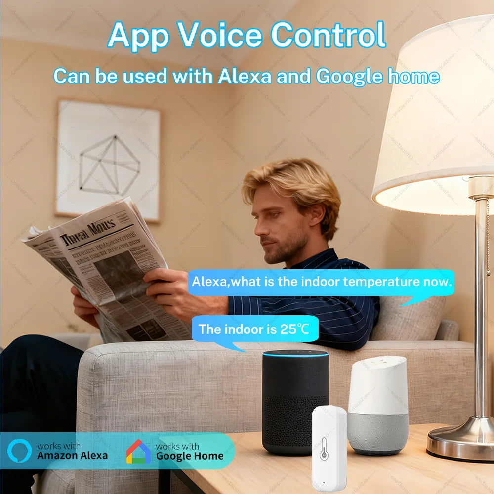 Zigbee 3.0 Temperature and Humidity Sensor Zigbee Hub Required Work with Yandex ZHA Homeassistant Alexa Zigbee2Mqtt