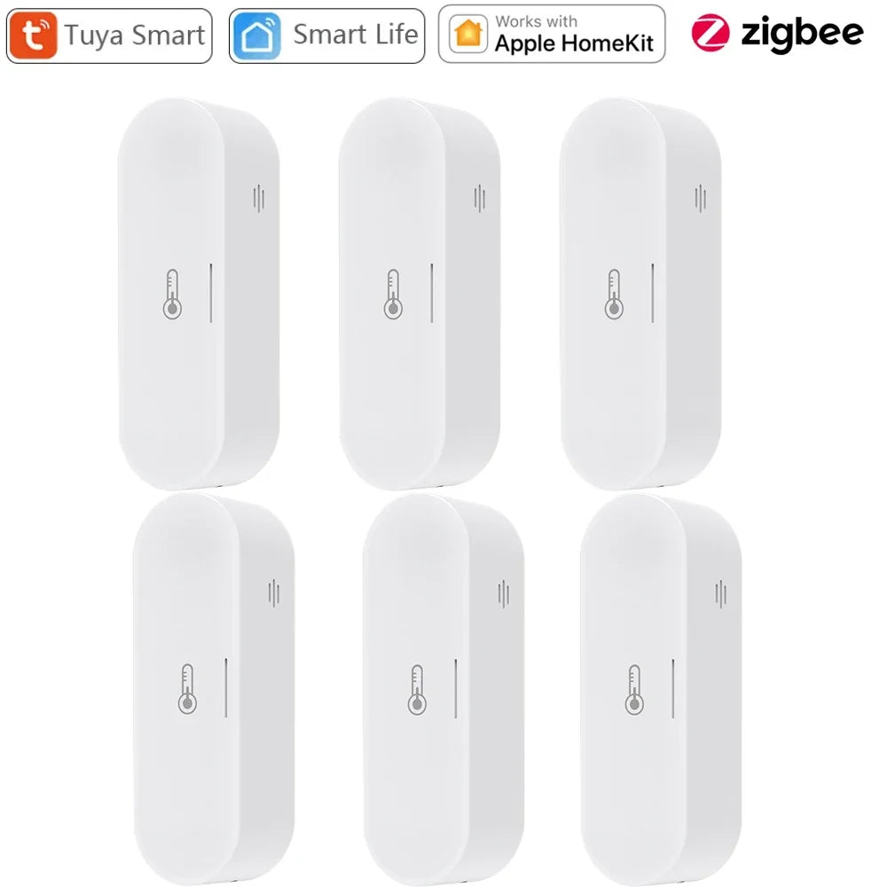 Tuya Zigbee Temperature Humidity Sensor Hygrometer Thermometer Smart Life APP Remote Works with Homekit Alexa Google Home 2Mqtt