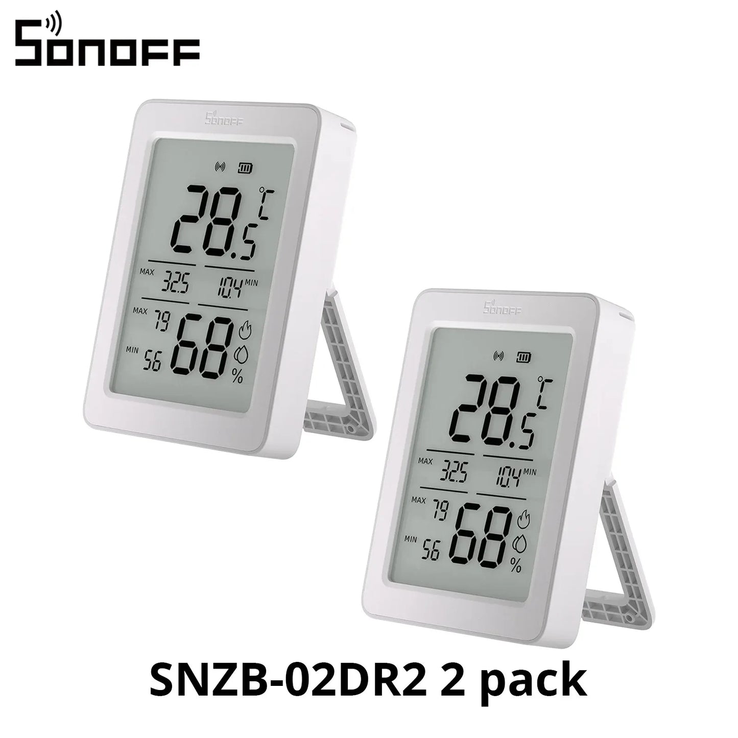 SNZB-02DR2 SNZB 02DR2 Airguard TH Zigbee Temperature Humidity Sensor App Monitoring Work with Apple Home via Matter