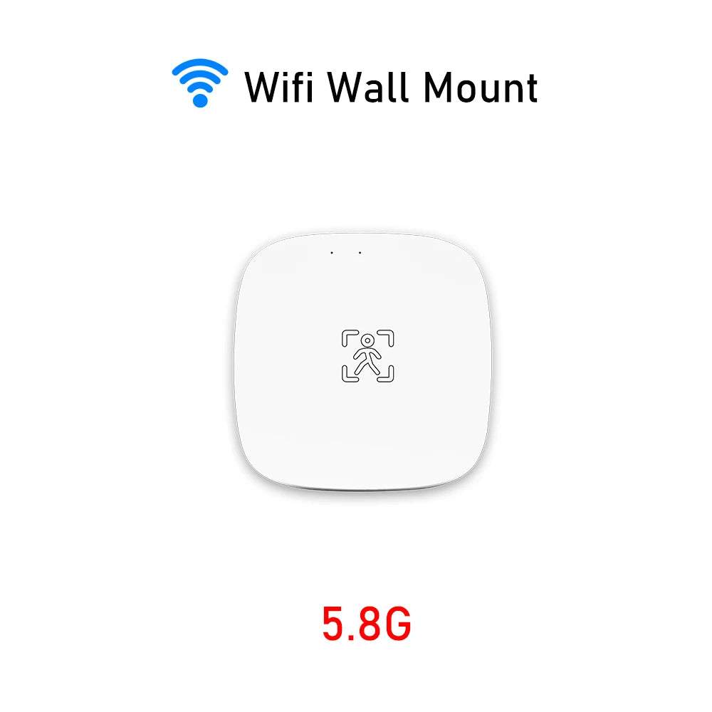 Tuya Zigbee Wifi Mmwave Human Presence Motion Sensor 5.8G 24G Radar Luminance Breath Distance Detection Sensor Home Automation
