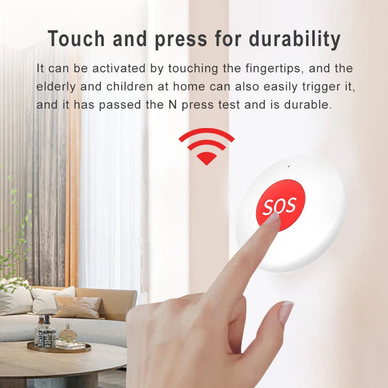 Smart Tuya Zigbee SOS Sensor the Elderly Children Wireless Emergency Alarm Button Safe Guard Smart Life App Remote Control