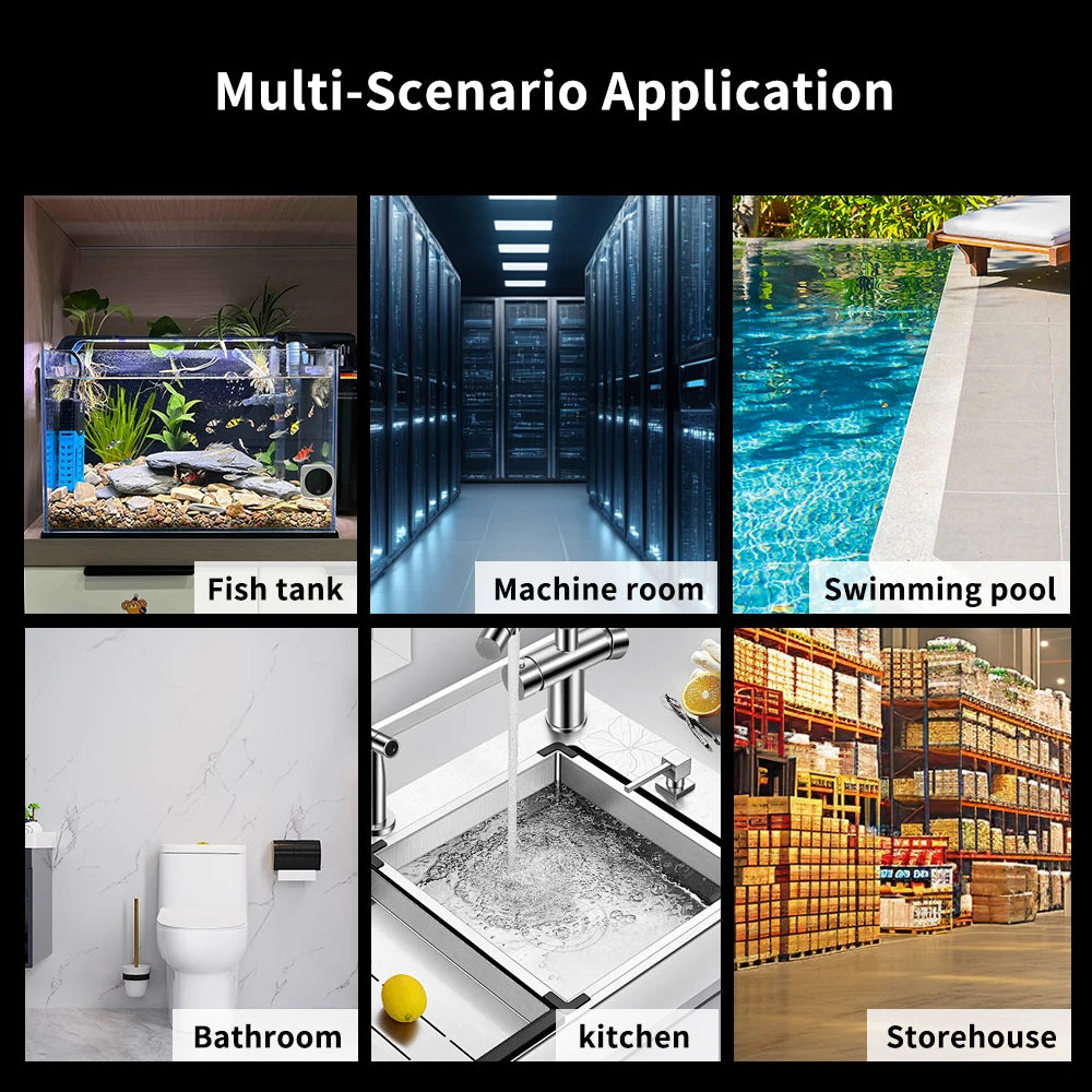 Home Assistant Smart Water Leakage Sensor Detector Wireless Zigbee Leak for Basement Kitchen Home Security Ewelink