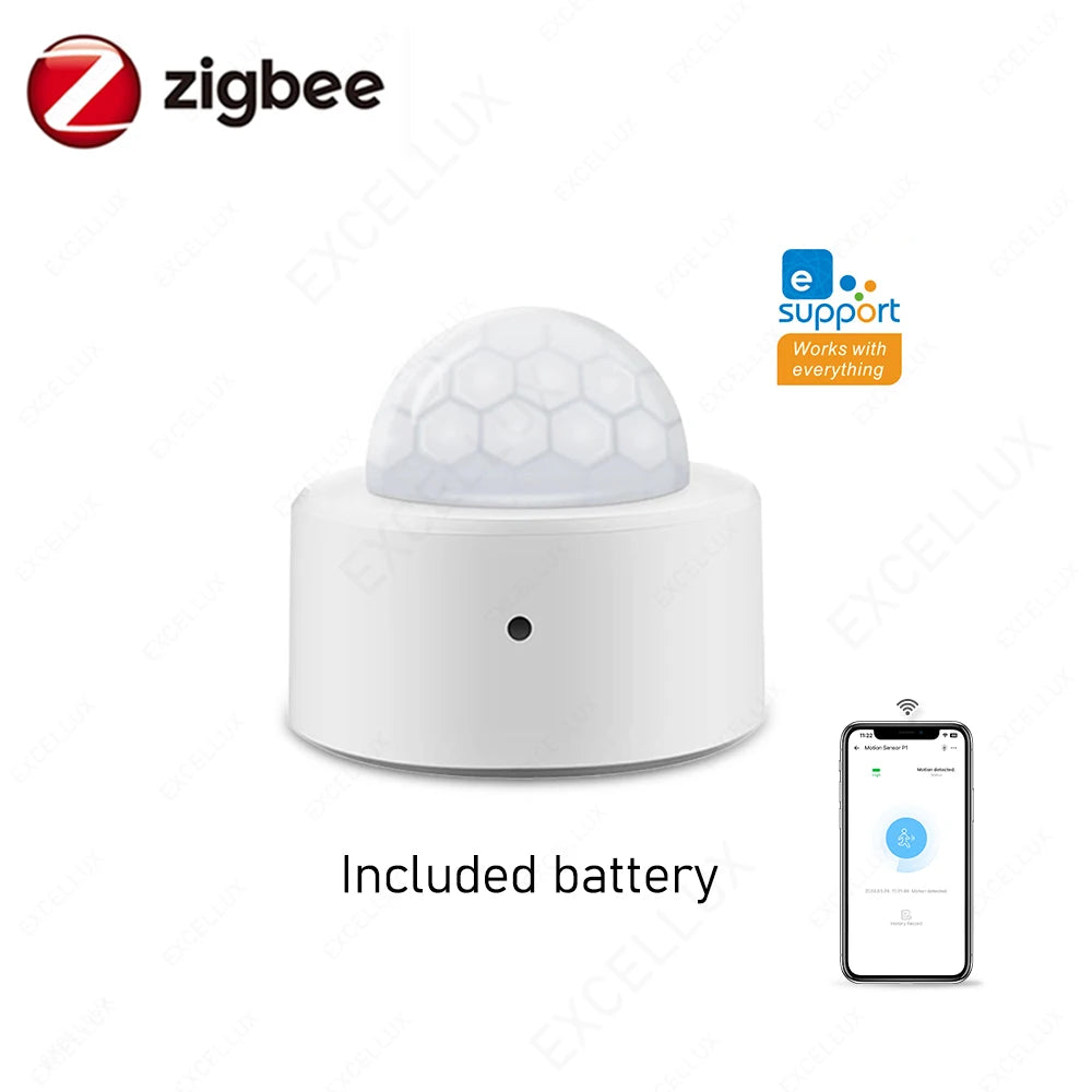 Zigbee Human PIR Motion Sensor Ewelink Body Movement Smart PIR Sensor Infrared Detector Home Security Alarm Support Zbbridge Z2M