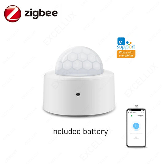 Zigbee Human PIR Motion Sensor Ewelink Body Movement Smart PIR Sensor Infrared Detector Home Security Alarm Support Zbbridge Z2M