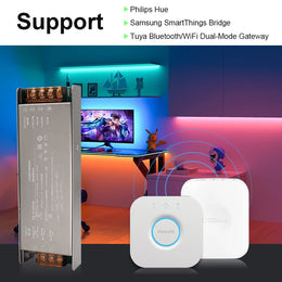200W 300W Tuya Zigbee Dimmable Power Supply DC 24V Transformer LED Driver Support Alexa Gooogle Home for CCT LED Strip Lighting