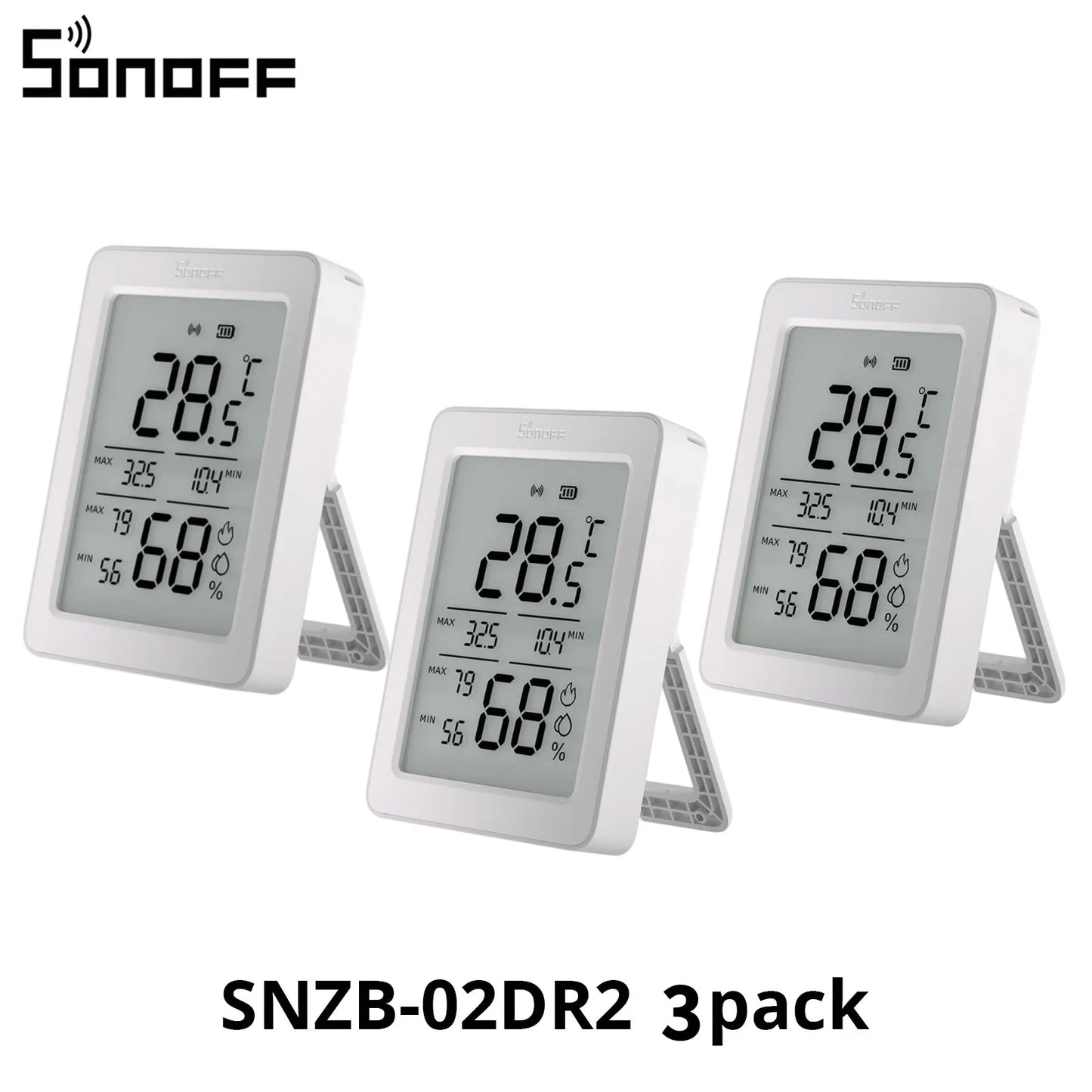 SNZB-02DR2 SNZB 02DR2 Airguard TH Zigbee Temperature Humidity Sensor App Monitoring Work with Apple Home via Matter