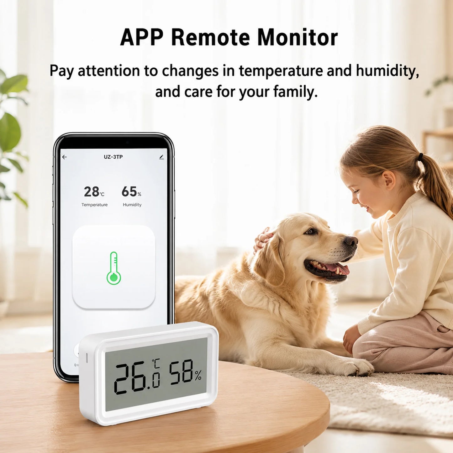 Zigbee 3.0 Temperature Humidity Sensor Smart Home Thermometer Hygrometer Works with Home Assistant ZHA Zigbee2Mqtt Alexa Yandex
