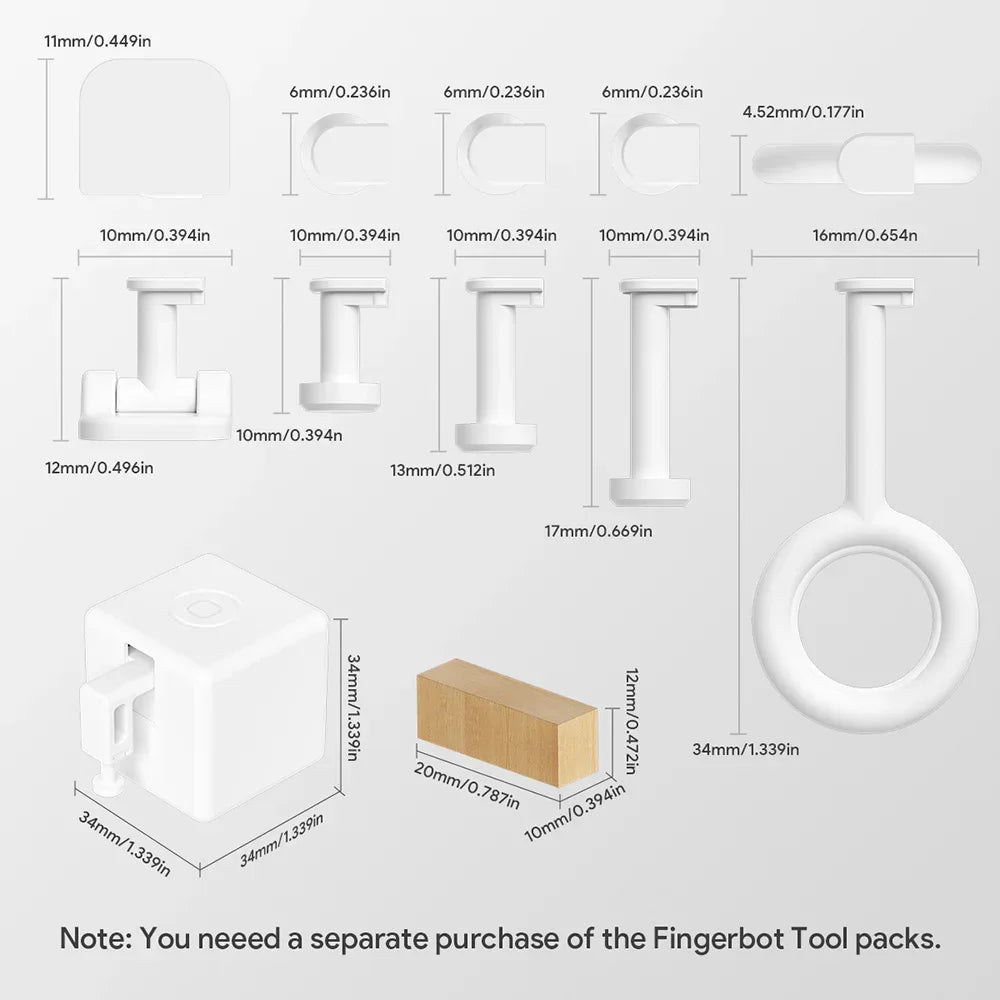 Tuya Zigbee Homekit Fingerbot Switch Button Push Touch Arms Fingerbot Wireless Thumb Remote Control Switch Works Alexa Google