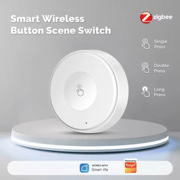 Rechargeable Tuya Zigbee Smart Push Button Wireless Switch Remote Control Automation Scenario Switch Work with Zigbee Gateway