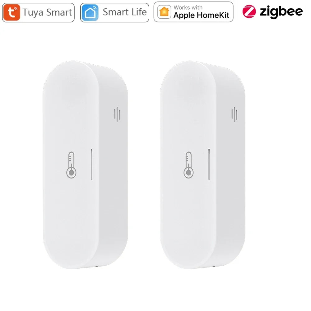 Tuya Zigbee Temperature Humidity Sensor Hygrometer Thermometer Smart Life APP Remote Works with Homekit Alexa Google Home 2Mqtt