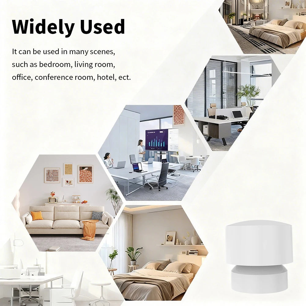 Tuya Zigbee or Wifi Smart Human Presence Sensor 24G Mmwave Radar 20Ft Motion/15Ft Static Detection Alexa Google Assistant Voice