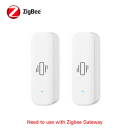 Tuya Zigbee Vibration Sensor Real Time Monitoring Door Window Detection Alarm Smart Home Security Protection System