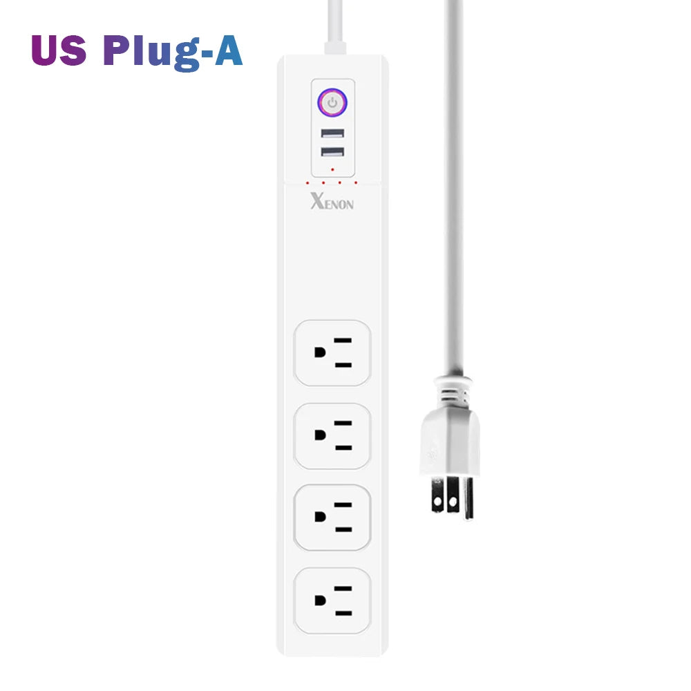 Wifi Zigbee Voice Remote Control Smart Plug Power Strip Extension Cord Multi Plug Timer Socket Work with Alexa Google Assistant