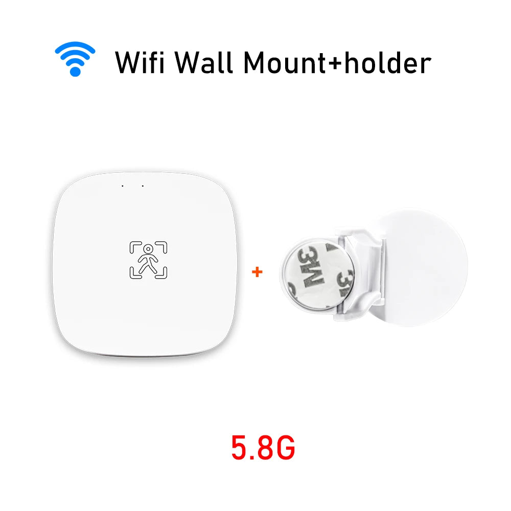 Tuya Zigbee Wifi Mmwave Human Presence Motion Sensor 5.8G 24G Radar Luminance Breath Distance Detection Sensor Home Automation