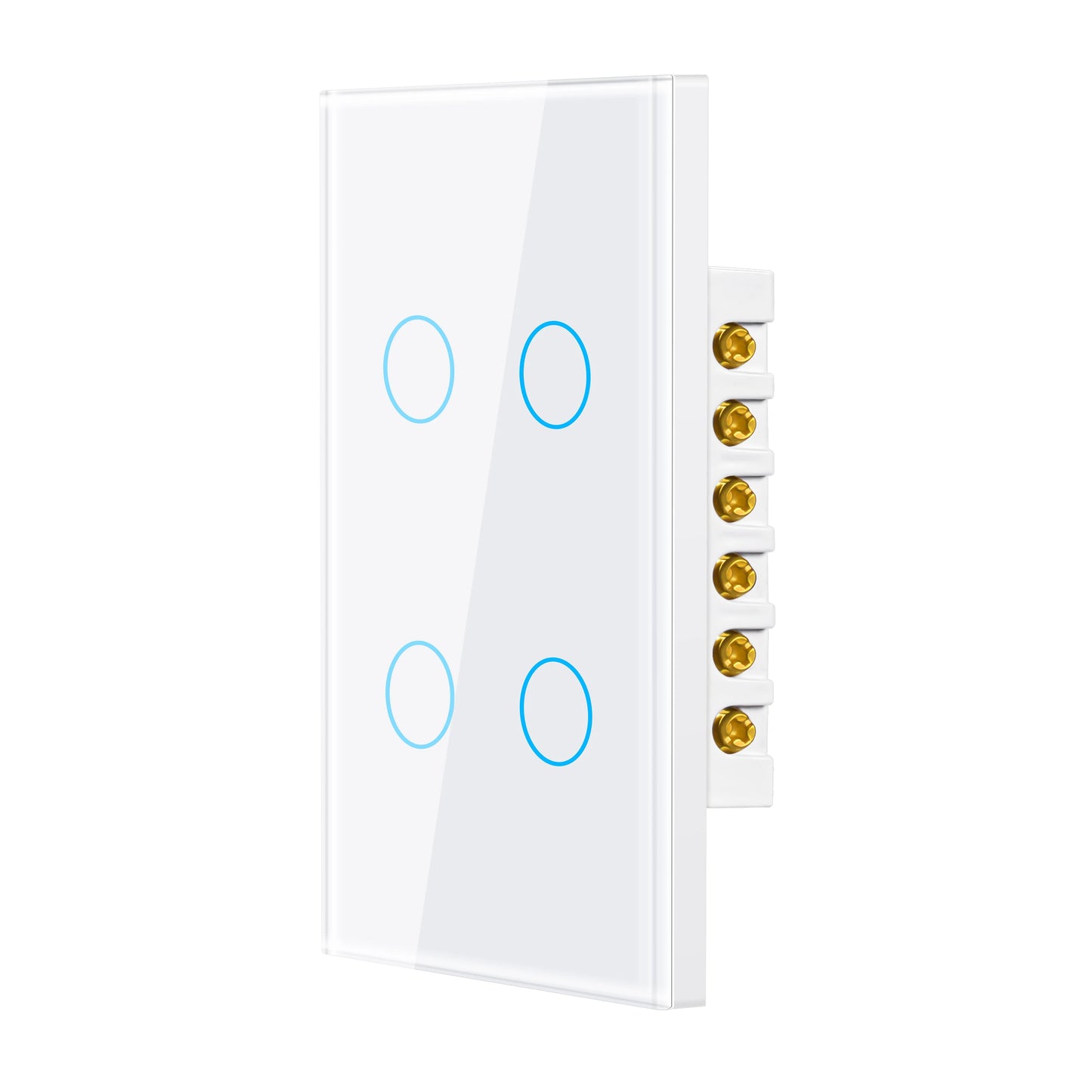 1 2 3 4 Gang Tuya Zigbee Smart Light 2-Way Control Touch Wall Switch With/No Neutral Wire Smart Life via Alexa Google Home Alice