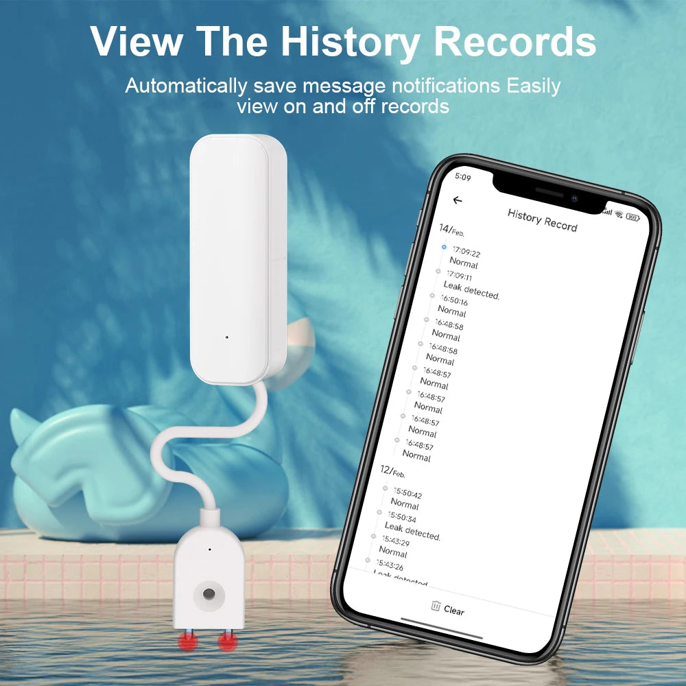 Zigbee 3.0 Water Sensor Leak Alert Detector Flood Water Leakage APP Alarm Work with Zigbee Hub Leakage Water Sensor