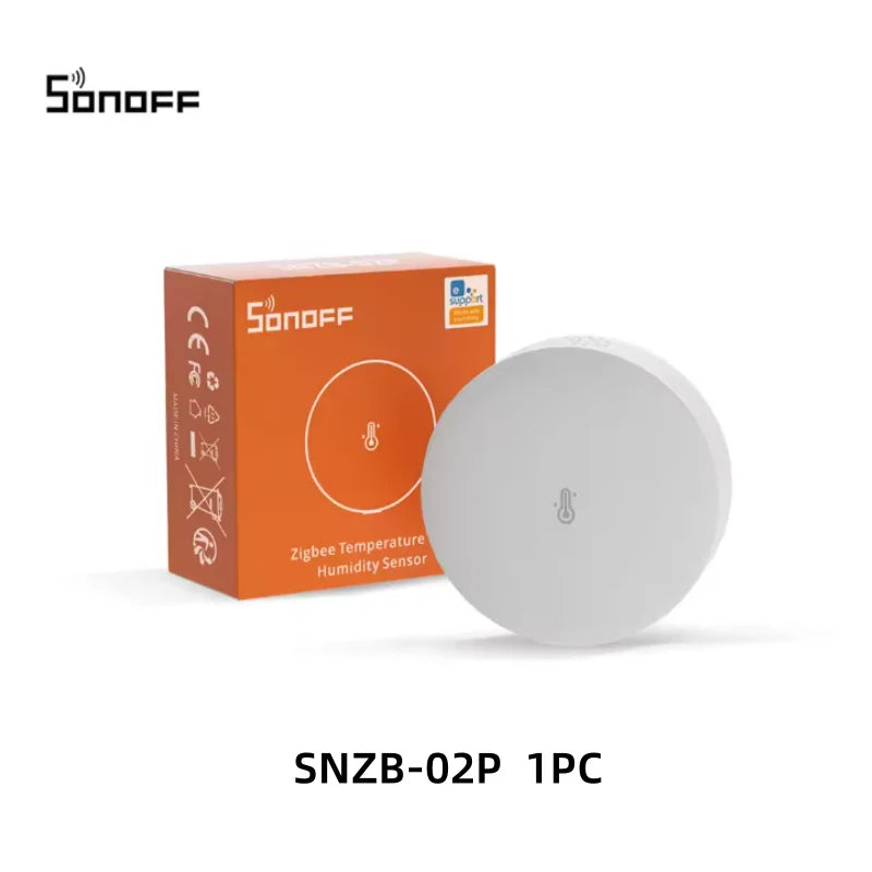 SNZB-02P Zigbee 3.0 Temperature Humidity Sensor ±0.2℃ Accuracy 4Y Battery Life Works Alexa Google Home Ewelink Smart Home
