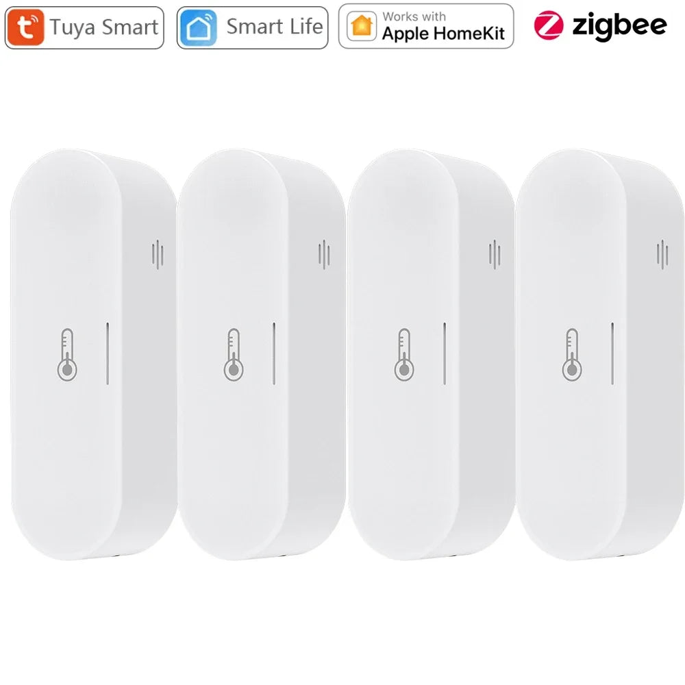 Tuya Zigbee Temperature Humidity Sensor Hygrometer Thermometer Smart Life APP Remote Works with Homekit Alexa Google Home 2Mqtt
