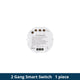 Zigbee 2 Gang Smart Inline Module Mini Light Switch with Power Statistics Function Work with Tuya Smart Life App