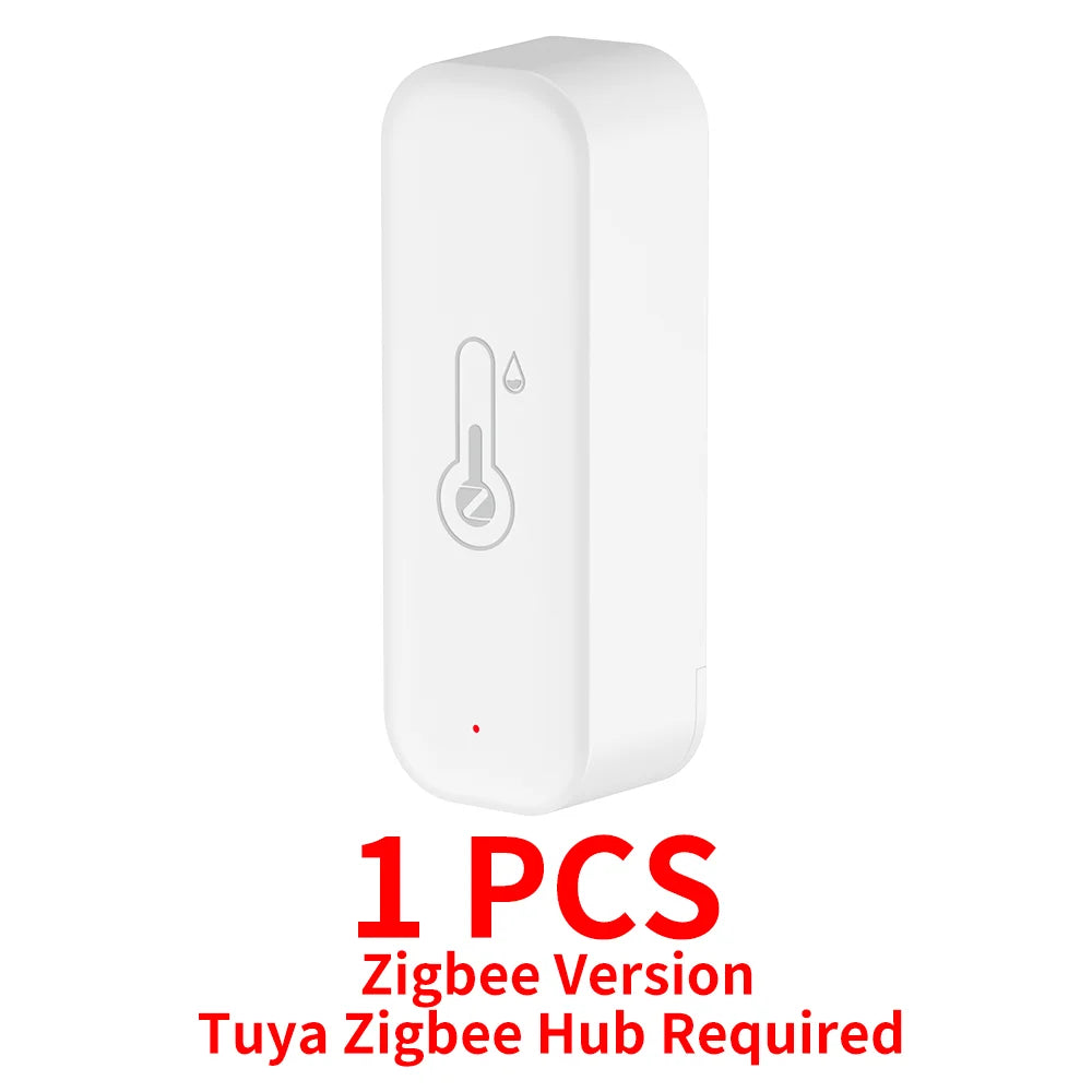 1~4Pcs Tuya Zigbee 3.0 Temperature Humidity Sensor  ZTH02 Work with Smartlife Yandex Alexa