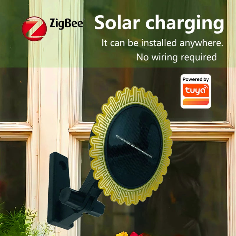 Zigbee Light and Rain Sensor 2-In-1 Function, Built-In Lithium Battery ,Tuya Smart Light and Rainwater Detection Smart Life App