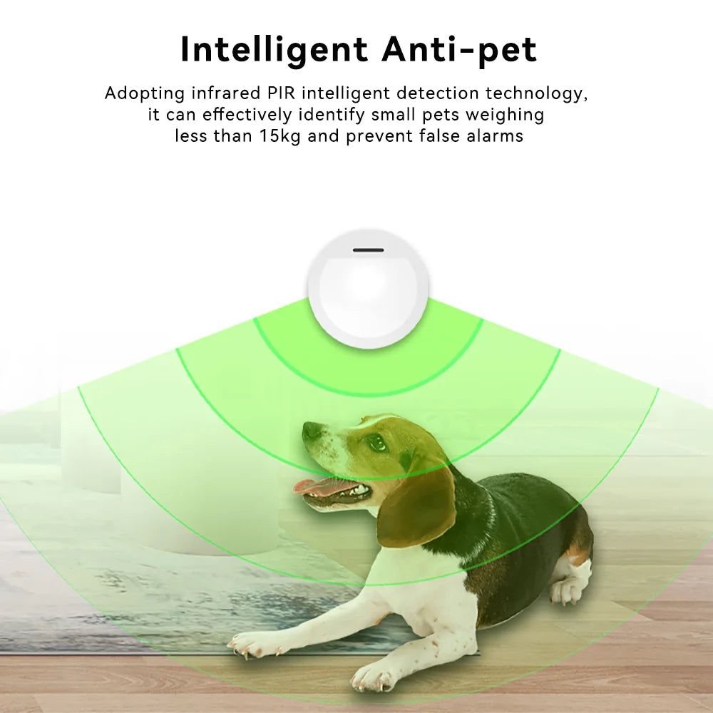 Zigbee Motion Sensor Human Body Sensor Movement Infrared Wireless Connection Smart Home Work with Tuya Smart Life Need Hub