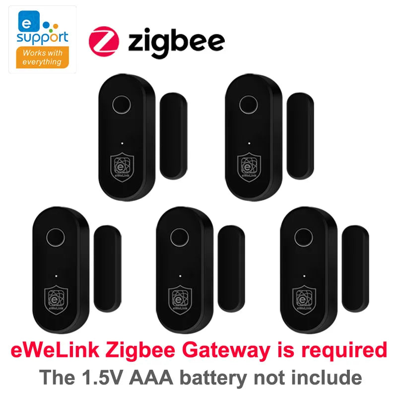 Ewelink Zigbee Door Sensor Open Closed Window Detector APP Control Smart Home Security Alarm Work with Alexa Google