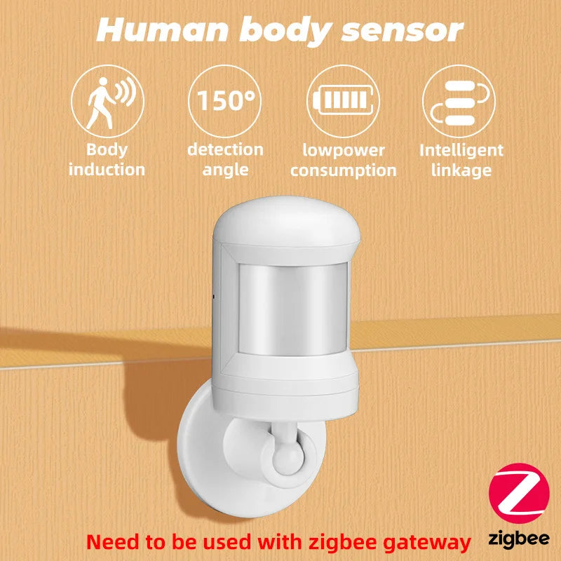 Tuya Smart Zigbee PIR Motion Sensor Smart Home Human Body Infrared Detector Security Smart Life Works with Alexa Google Home