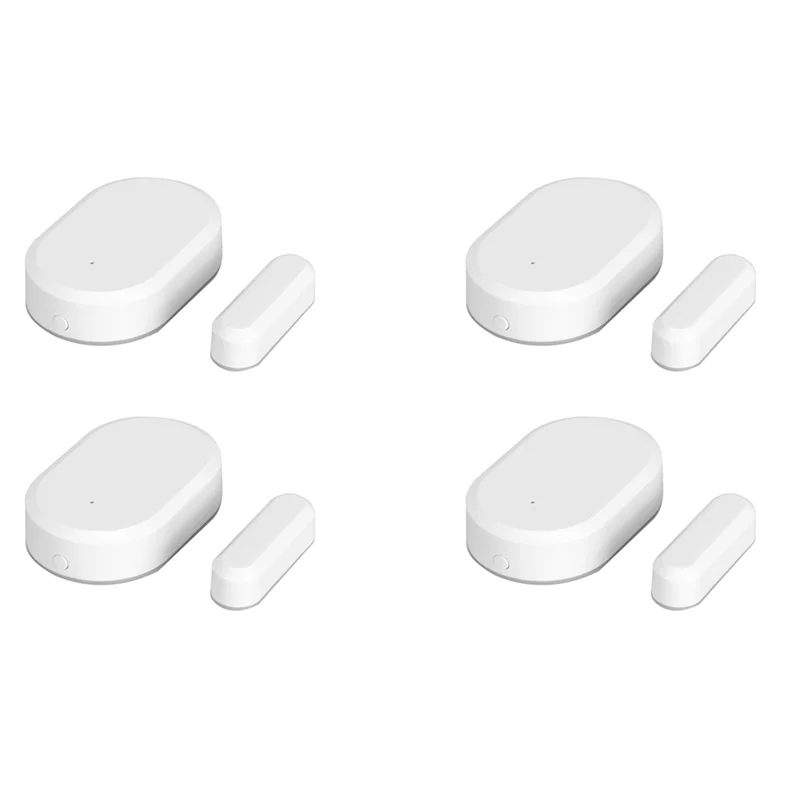 Upgrade Your Home Security with the B29C-Tuya Zigbee 3.0 Smart Contact Detectors - 4-Pack for Doors and Windows