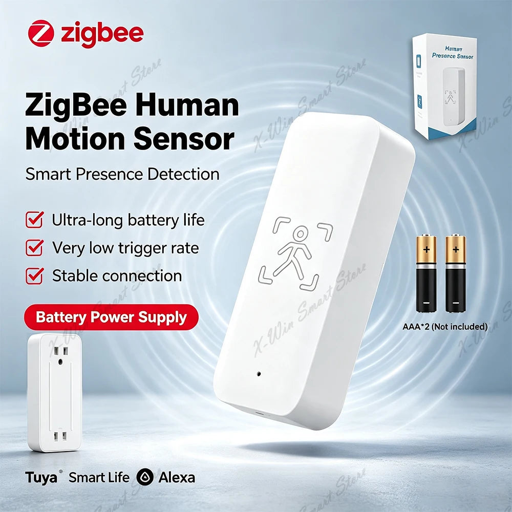 Tuya Zigbee Human Presence Detector Smart 24Ghz Radar Detector PIR Sensor Motion Sensor Smart Life APP