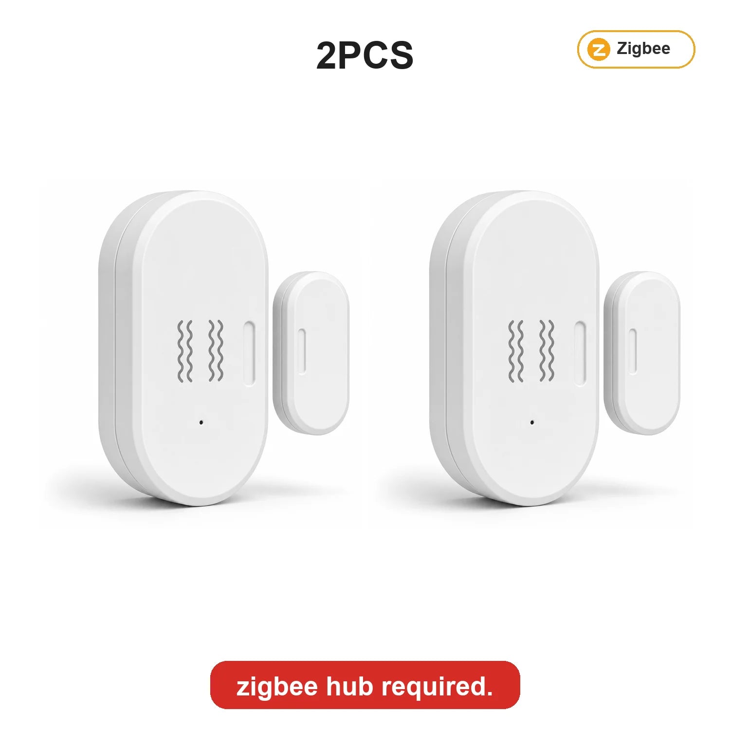 Tuya Zigbee Vibration Door Window Sensor Smart Door Contact Sensor Smart Life Home Assistant Zigbee2Mqtt App Open Close Alert