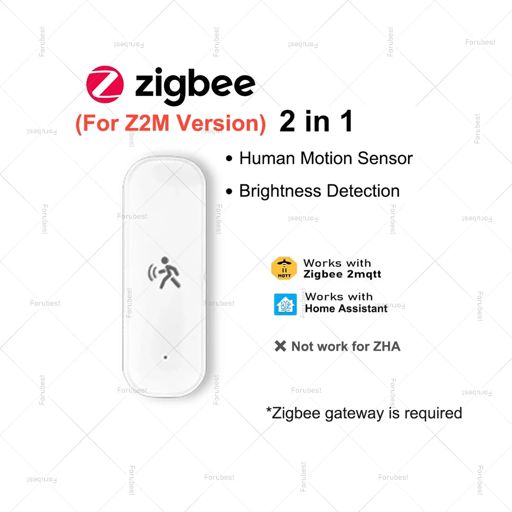 10G Human Motion Sensor for Z2M /Tuya Zigbee Mmwave Radar Detector with Luminance Temperature Humidity Sensor Replace PIR Sensor