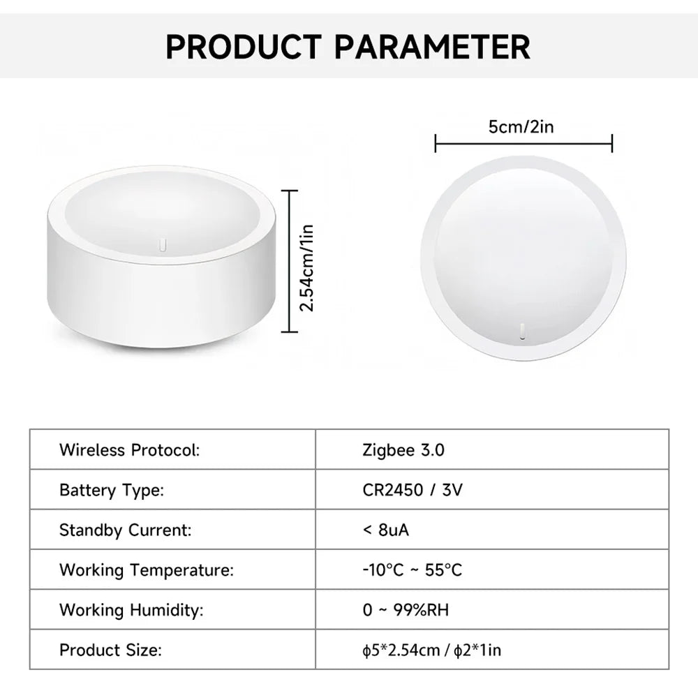Tuya Zigbee Smart Knob Dimmer Scene Switch Wireless Rotary Controller Works Alexa Google Home Smart Life App