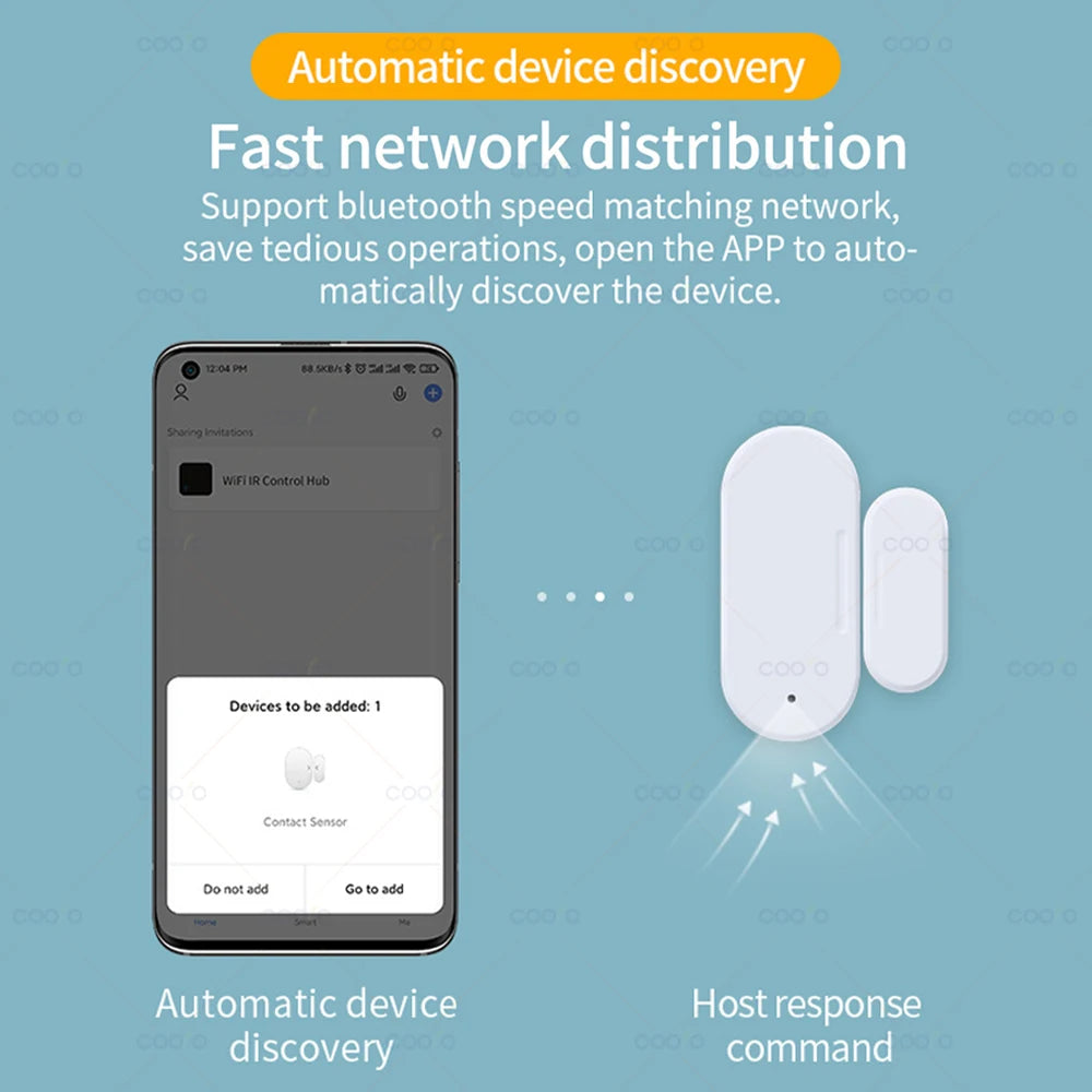 Zigbee Door Window Sensor Lux Light/ Vibration Detect 2 in 1 Real Time Wireless Magnetic Alarm Works with Alexa Google HA Z2M