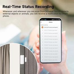 Zigbee2Mqtt (Z2M) Door Sensor, High Precision Security Detector, Tuya Ecosystem Compatible for Versatile Connectivity