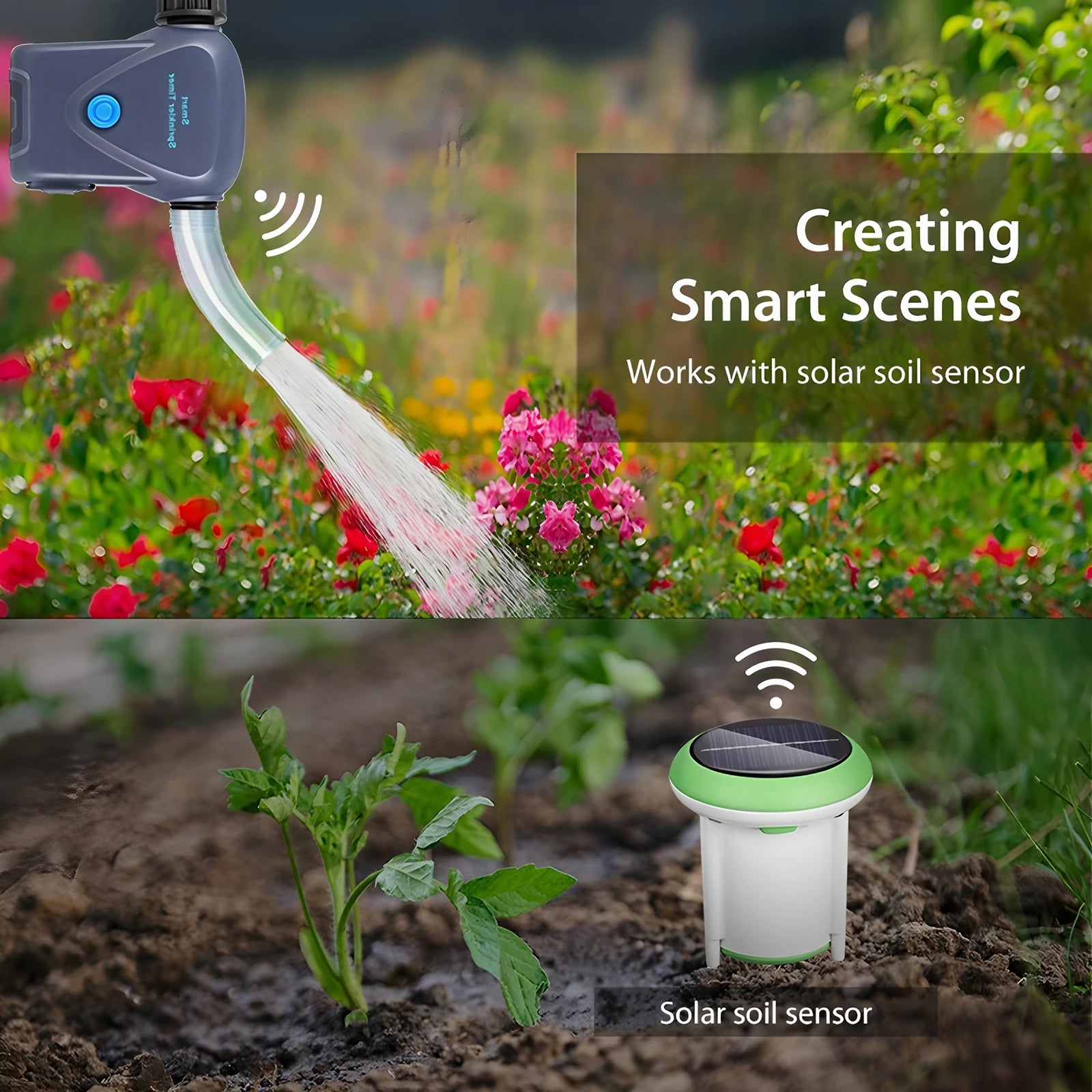 Tuya Smart Zigbee Sprinkler Timer Automatic Irrigation Controller Water Valve Built-In Metering Garden Automatic Watering System